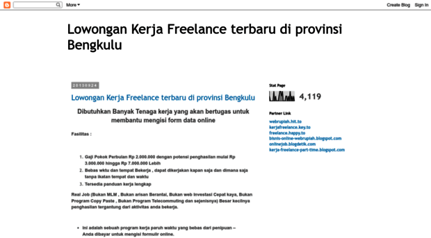 kerja-freelance-bengkulu.blogspot.com
