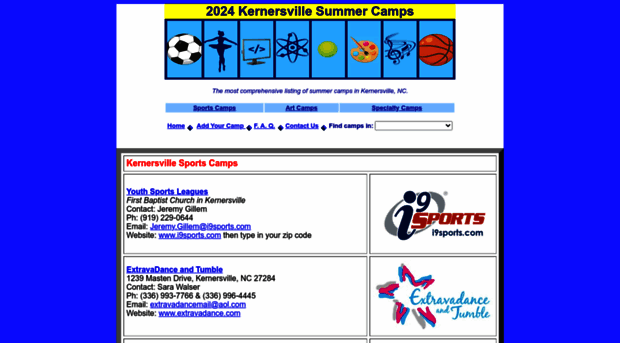 kernersvillesummercamps.com