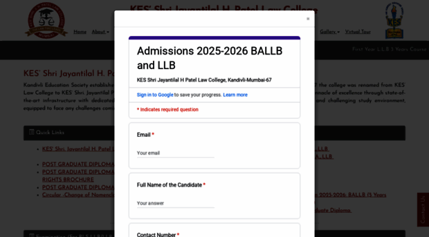 kesjplawcollege.edu.in