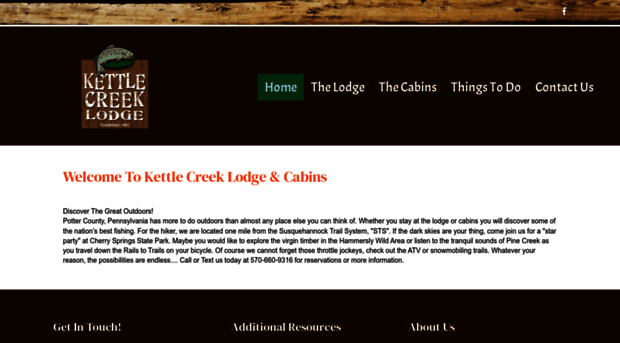 kettlecreeklodge.com