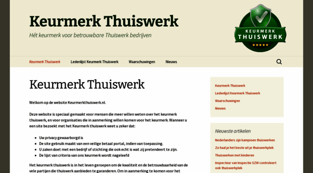 keurmerkthuiswerk.nl