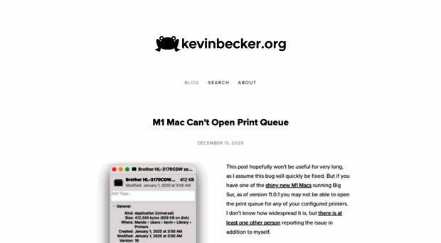 kevinbecker.org