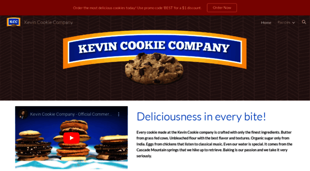 kevincookiecompany.com