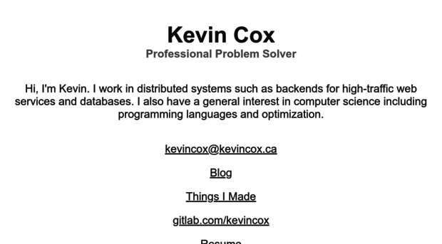 kevincox.ca