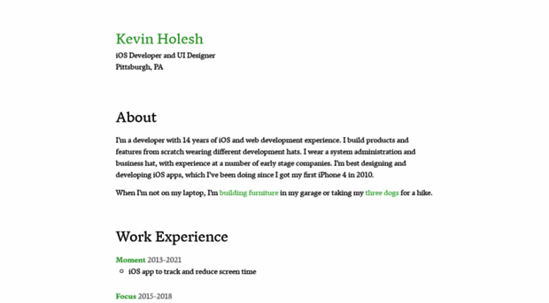 kevinholesh.com