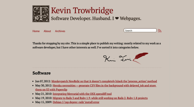 kevinmtrowbridge.com