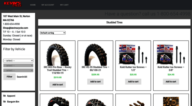 kevinscyclestuddedtires.com