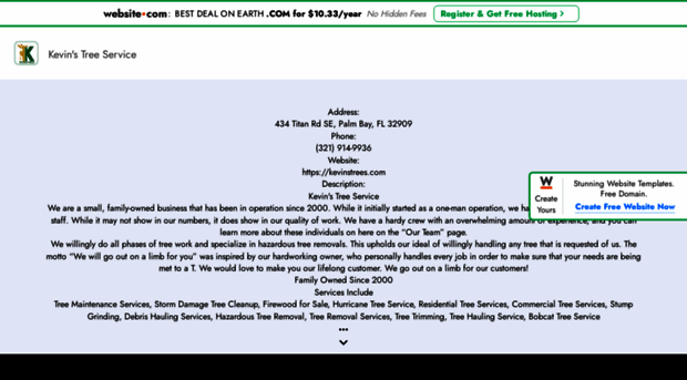 kevinstreeservice.website3.me