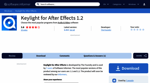 keylight-for-after-effects.software.informer.com