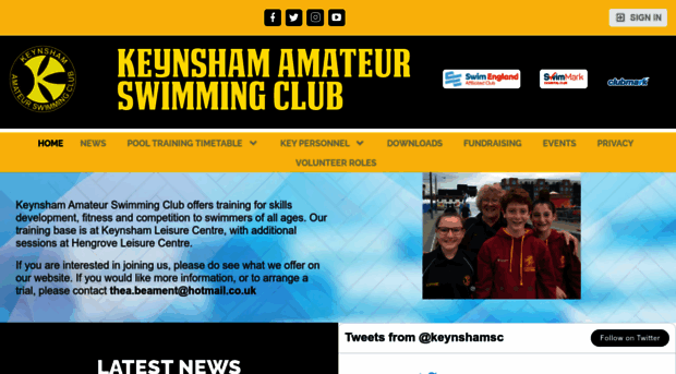 keynshamswimmingclub.co.uk
