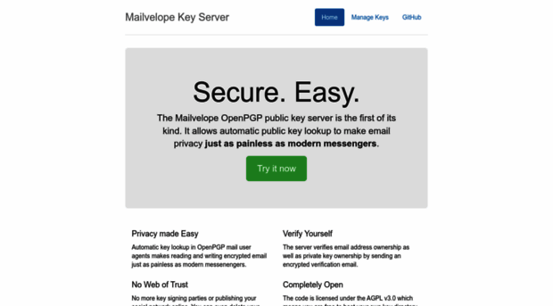 keys.mailvelope.com