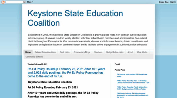 keystonestateeducationcoalition.blogspot.com