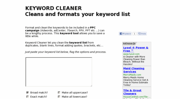 keyword-cleaner.com