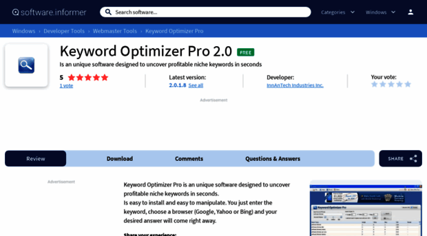 keyword-optimizer-pro.software.informer.com