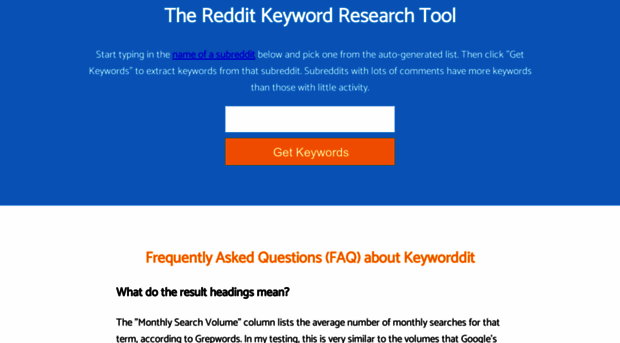 Keyworddit Com Reddit Keyword Research Tool Keyword Dit