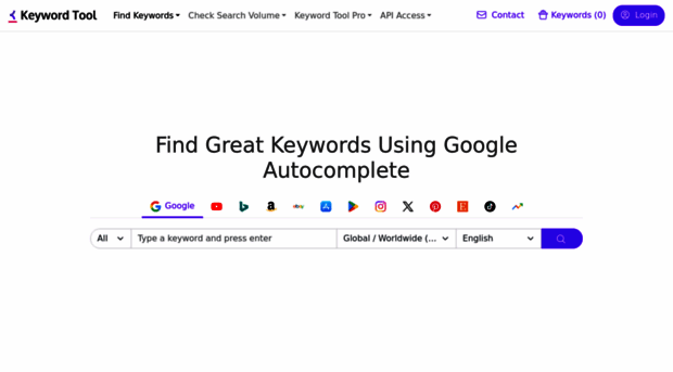 keywordtool.io