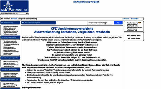 kfz-versicherungsvergleich.kfz-auskunft.de