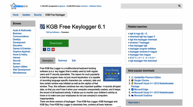 kgb-free-keylogger.updatestar.com