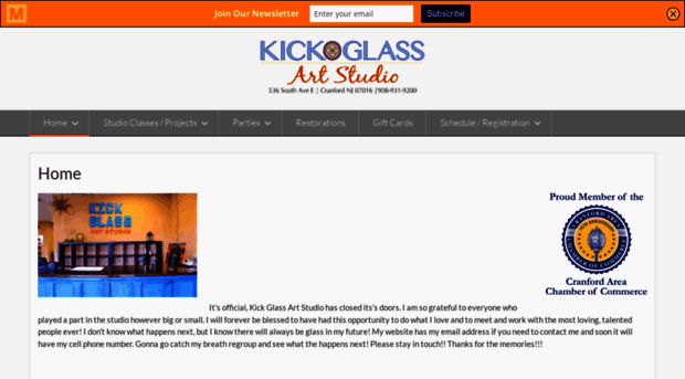 kickglassartstudio.com