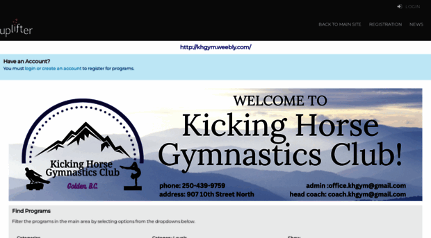 kickinghorsegymnasticsclub.uplifterinc.com