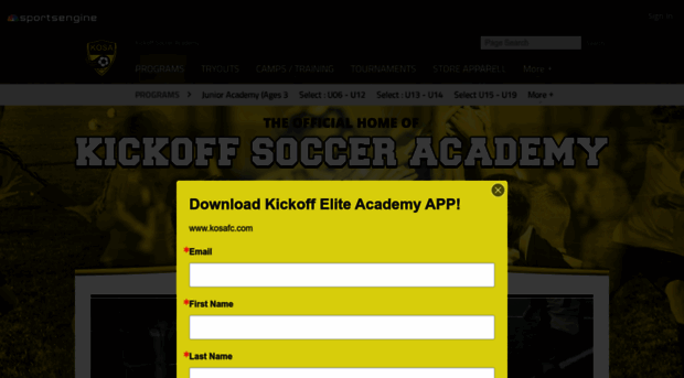 kickoffsocceracademy.com