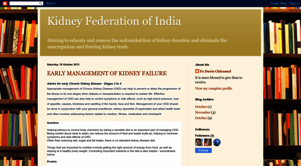 kidneyfederationofindia.blogspot.com