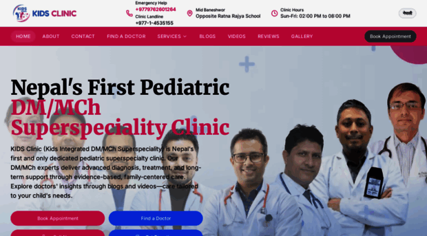 kidsclinicnepal.com