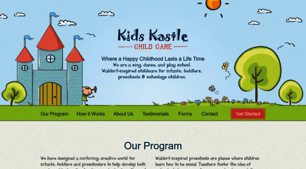 kidskastlechildcare.com