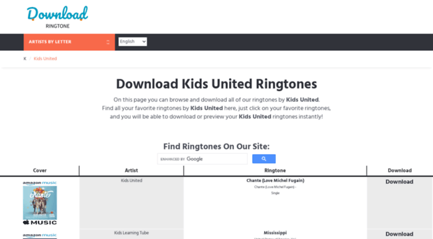 kidsunited.download-ringtone.com