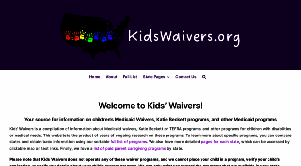 kidswaivers.org