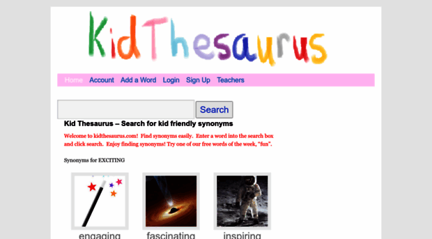 kidthesaurus.com