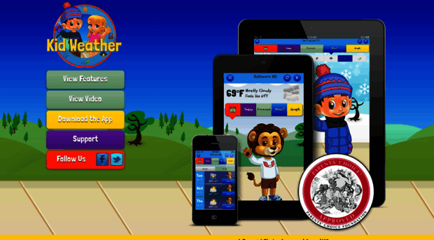 kidweatherapp.com