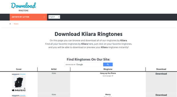 kiiara.download-ringtone.com