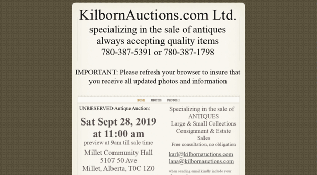 kilbornauctions.com