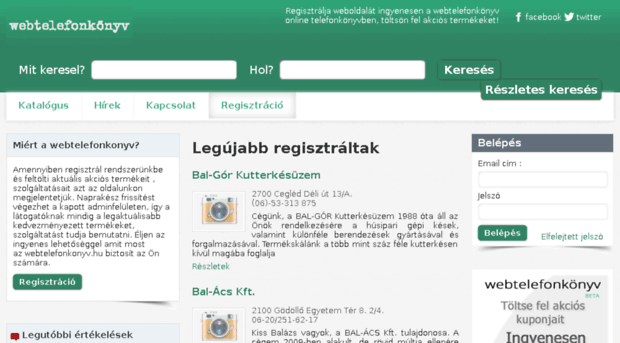 kilincs.webtelefonkonyv.hu