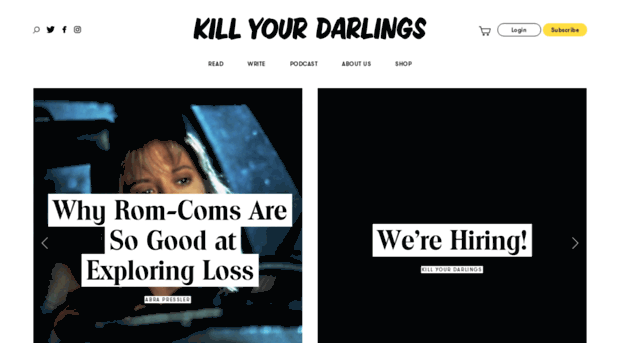 killyourdarlingsjournal.com