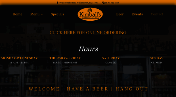 kimballspub.com