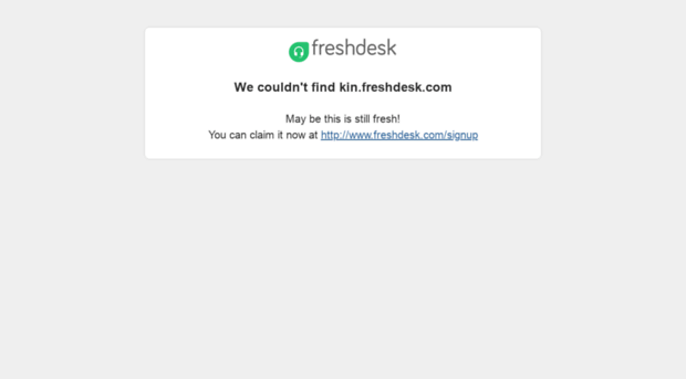 kin.freshdesk.com