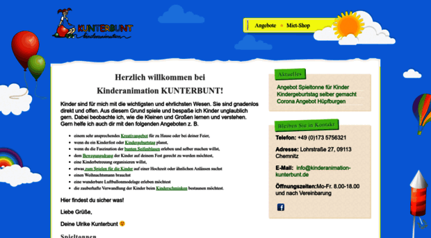kinderanimation-kunterbunt.de