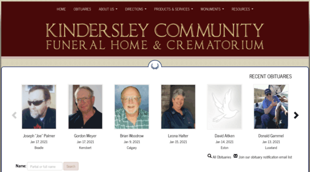 kindersleyfuneralhome.com