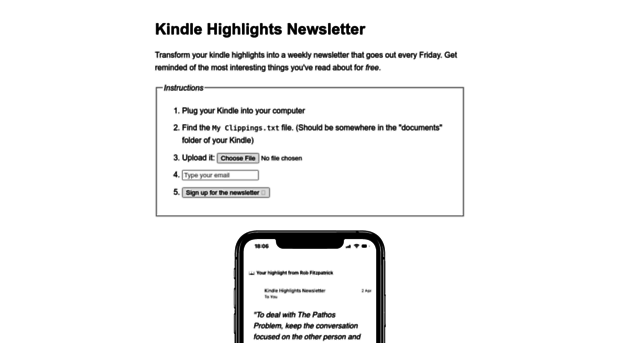 kindle-highlights.email