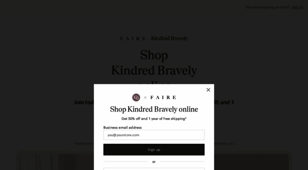 kindredbravely.faire.com