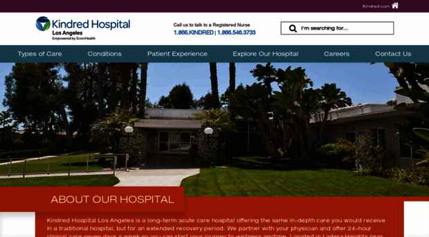 kindredhospitalla.com