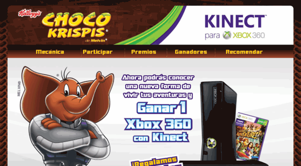 kinect.chocokrispis.com.mx