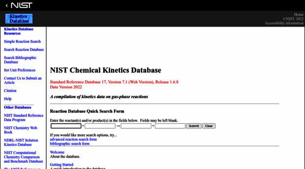 kinetics.nist.gov