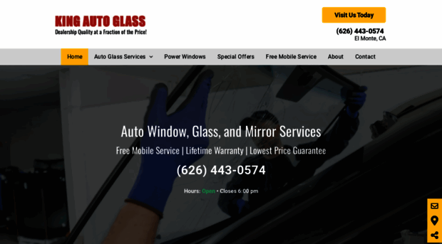 kingautoglassca.net