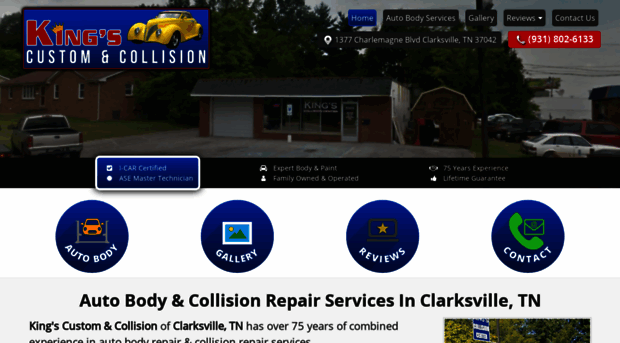 kingcustomandcollision.com