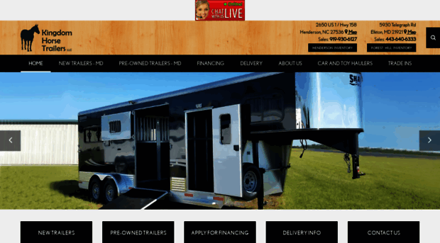 kingdomhorsetrailers.com