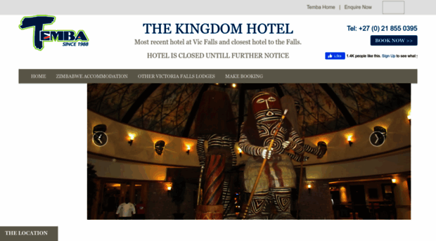 kingdomhotelvictoriafalls.com