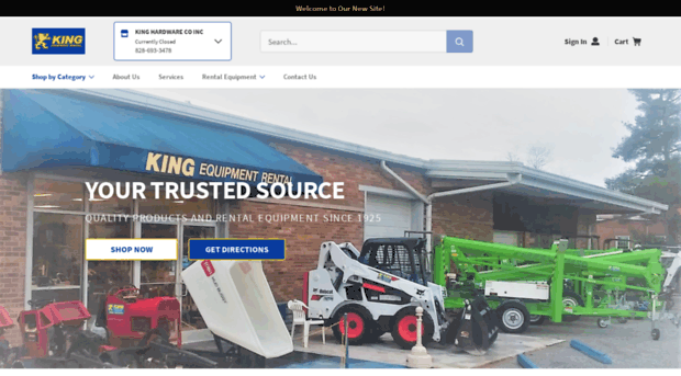 kingequipmentrentalnc.com